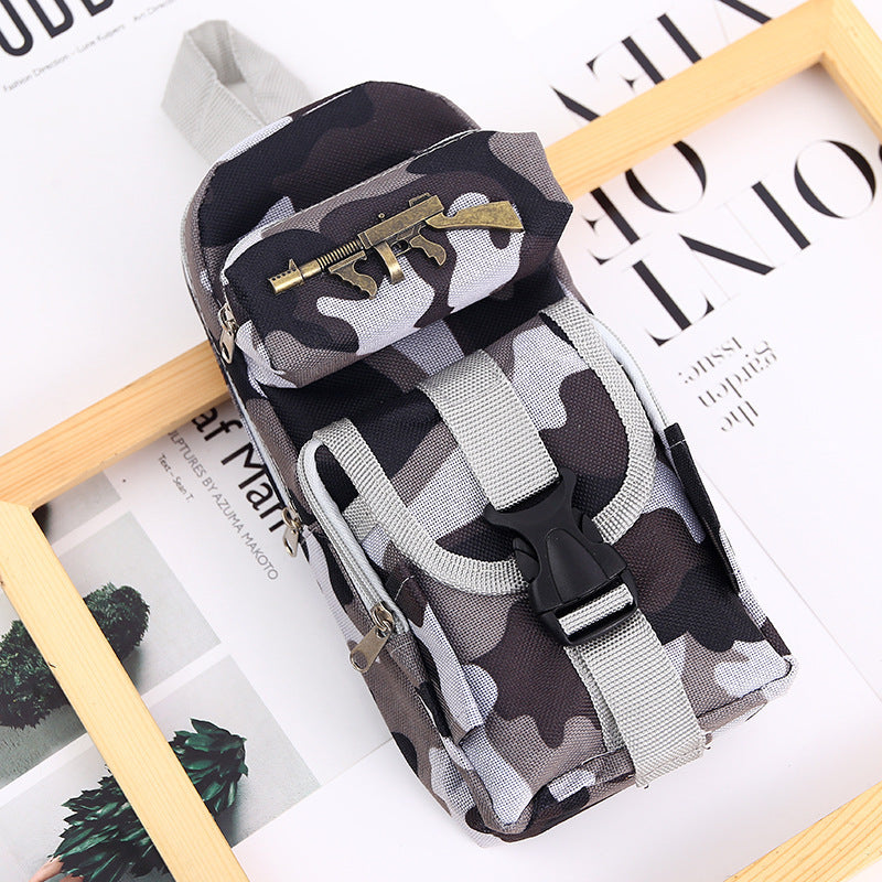 Wholesale Oxford Cloth Camouflage Zipper Pen Bags